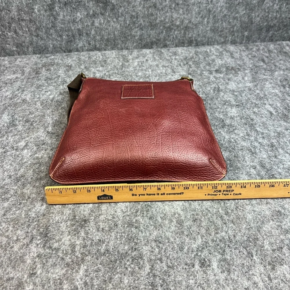 Elegant Messenger Bag Unisex Shoulder Bag Genuine Leather Made In Italy Maroon